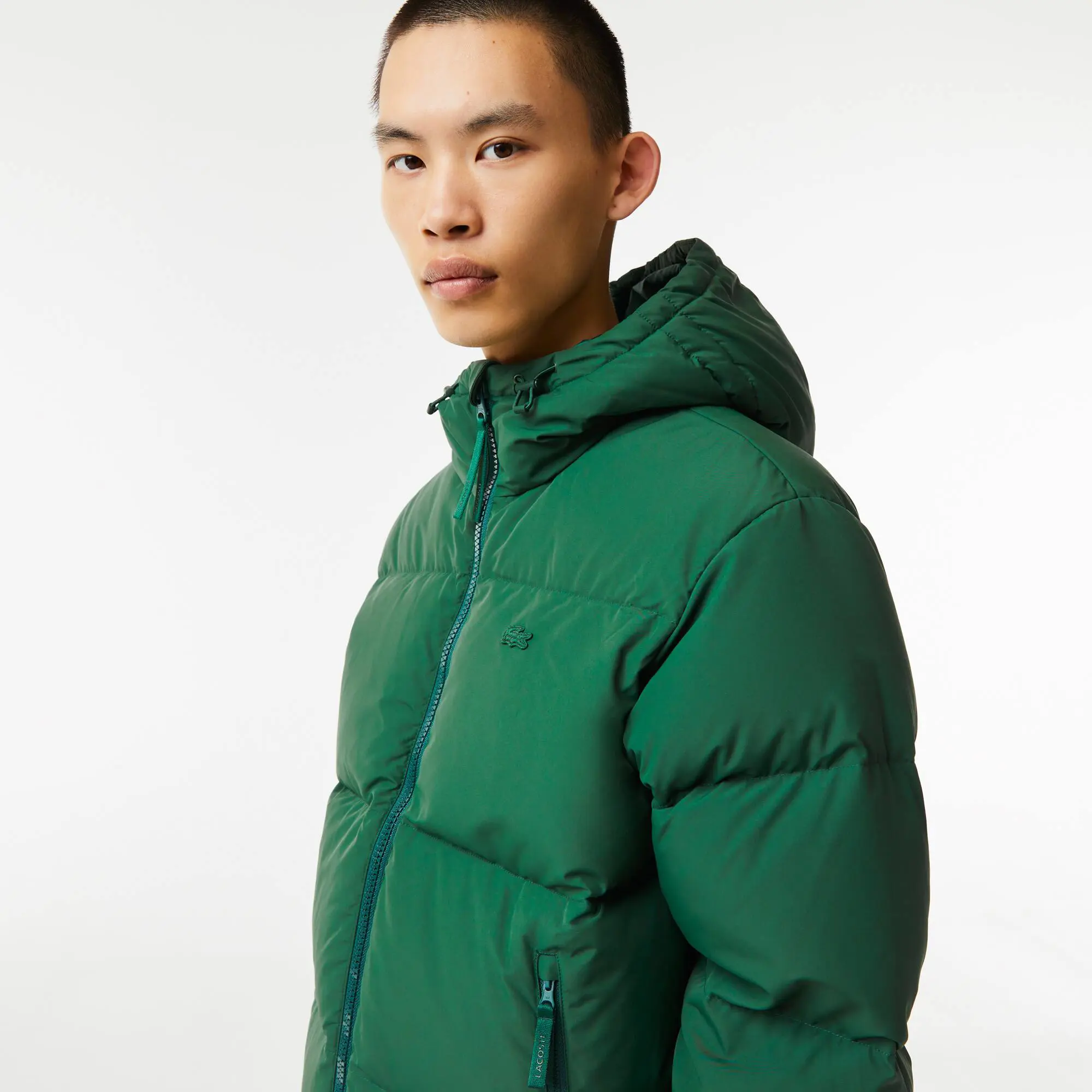 Lacoste Men's Water-Repellent Puffer Jacket. 1 Lacoste Men's Water-Repellent Puffer Jacket. 1