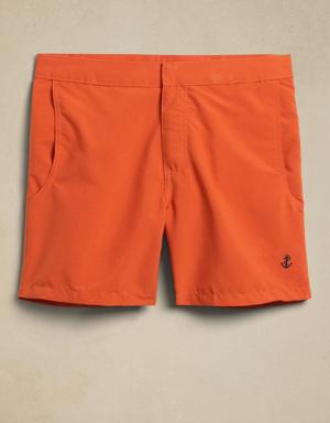 retromarine &#124 Solid 6" Swim Short orange