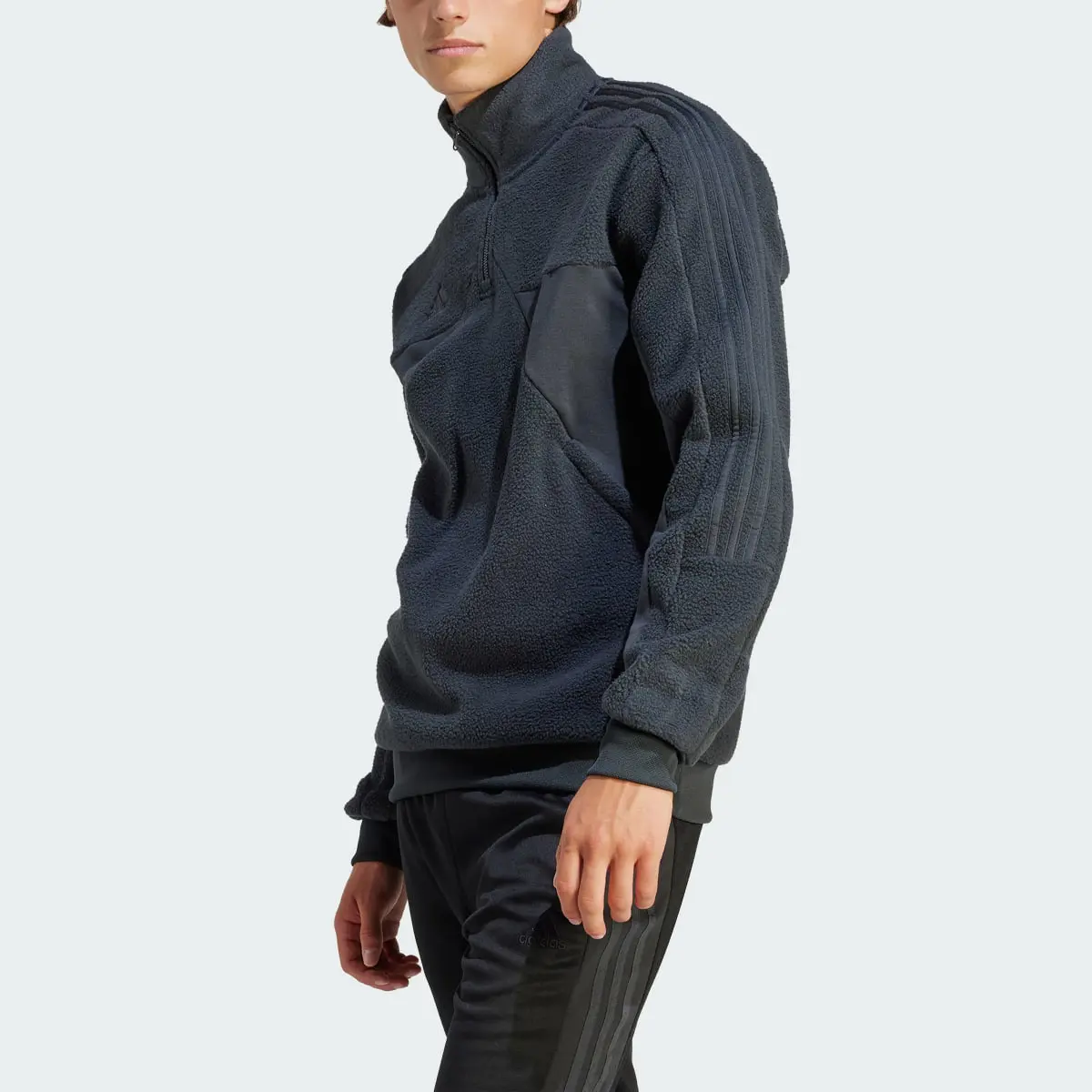 Adidas Tiro Half-Zip Fleece Sweatshirt. 1