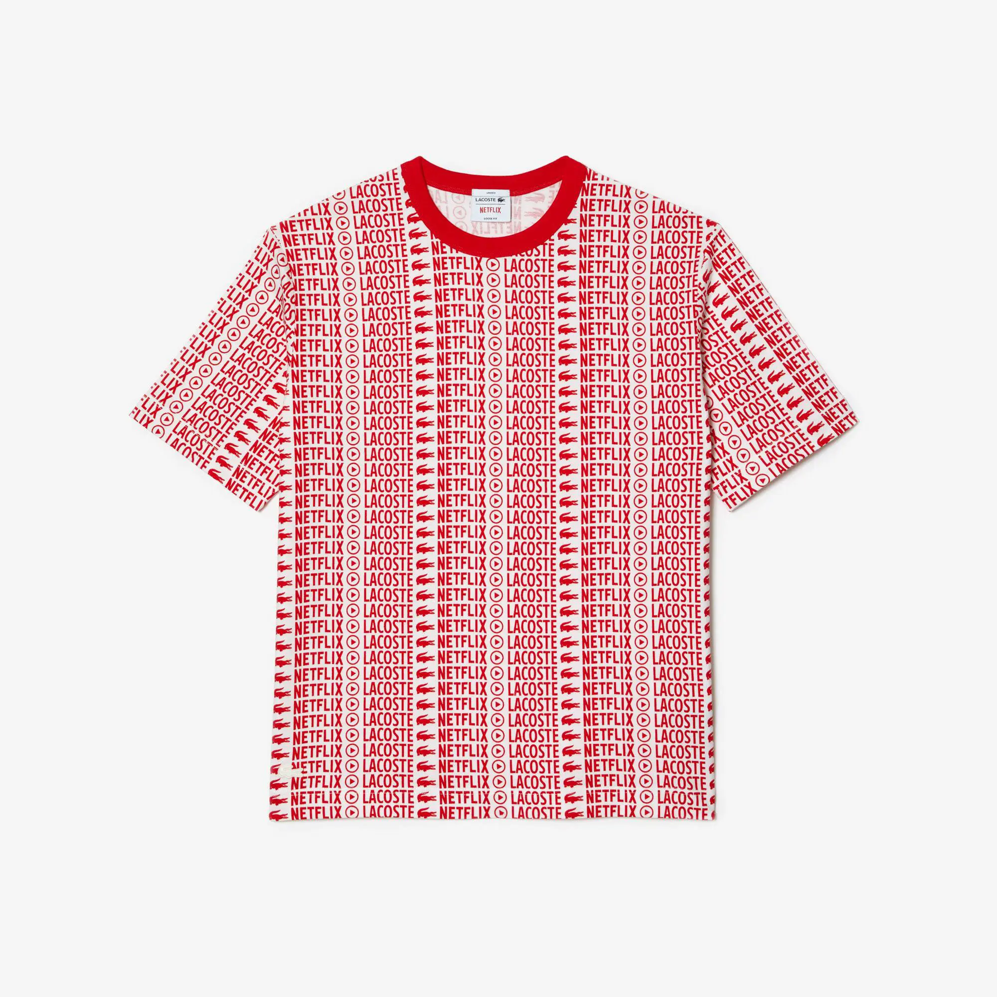 Lacoste Camiseta unisex Lacoste × Netflix loose fit con estampado. 2 Lacoste Camiseta unisex Lacoste × Netflix loose fit con estampado. 2