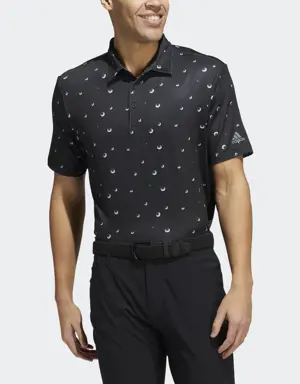 Adidas Ultimate365 Allover Print Golf Polo Shirt