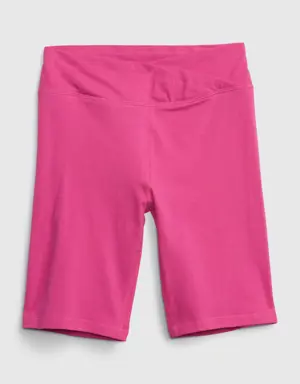 Gap Kids Organic Cotton Bike Shorts pink