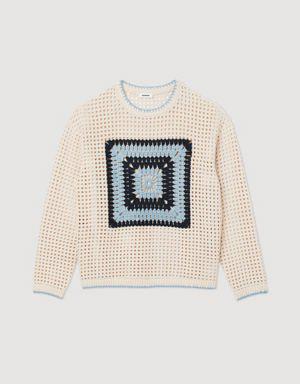 Crochet knit sweater Login to add to Wish list