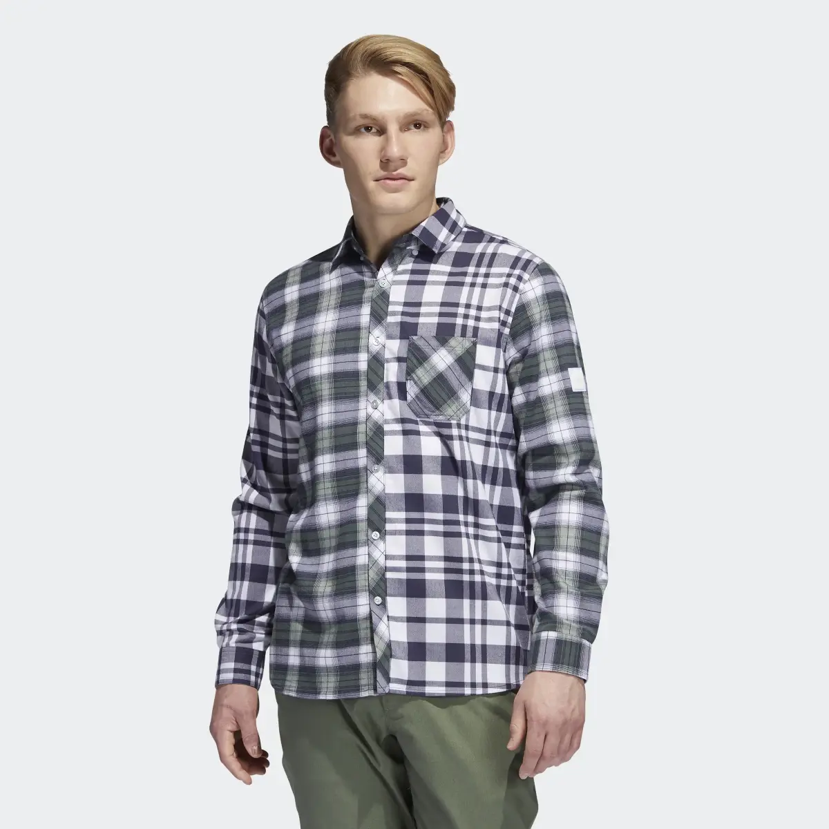 Adidas Adicross Flannel Long Sleeve Shirt. 2