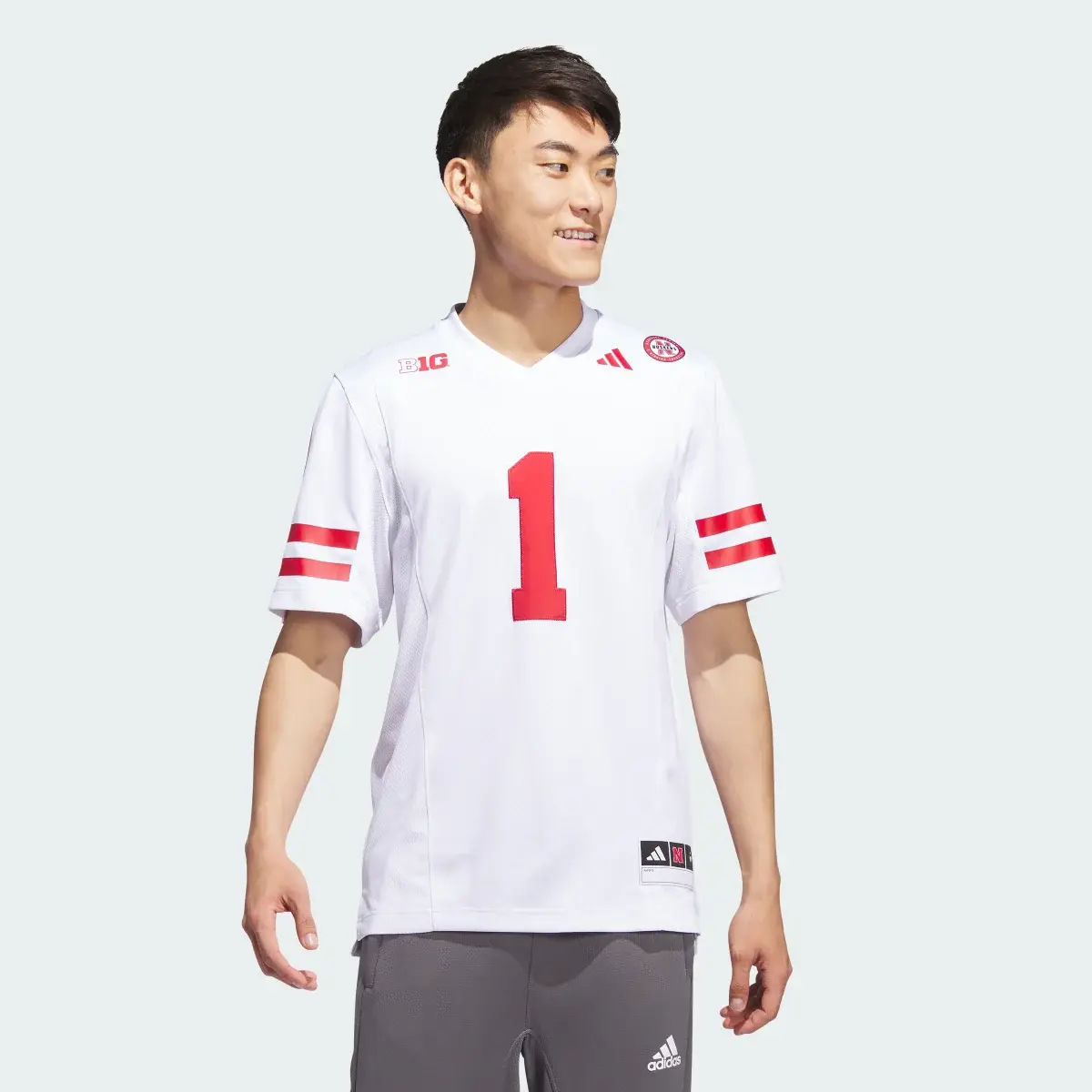 Adidas Nebraska Football Off-Field Away Jersey. 2