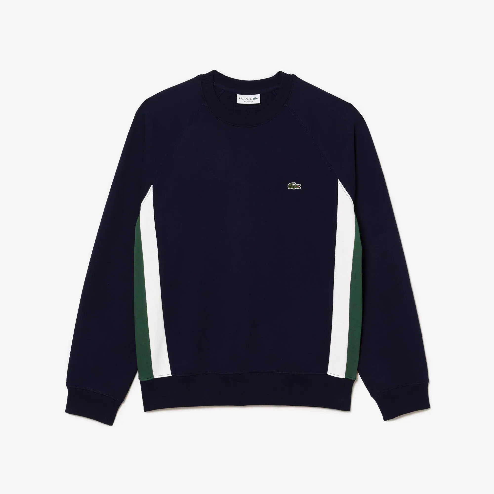 Lacoste Men’s Lacoste Brushed Fleece Colourblock Sweatshirt. 2