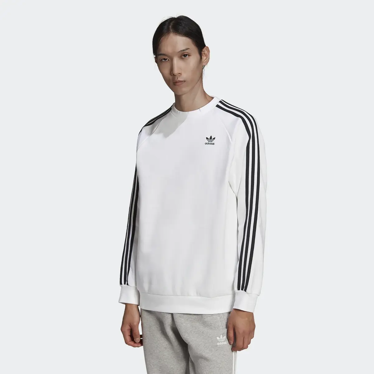 Adidas Adicolor Classics 3-Stripes Crew Sweatshirt. 2