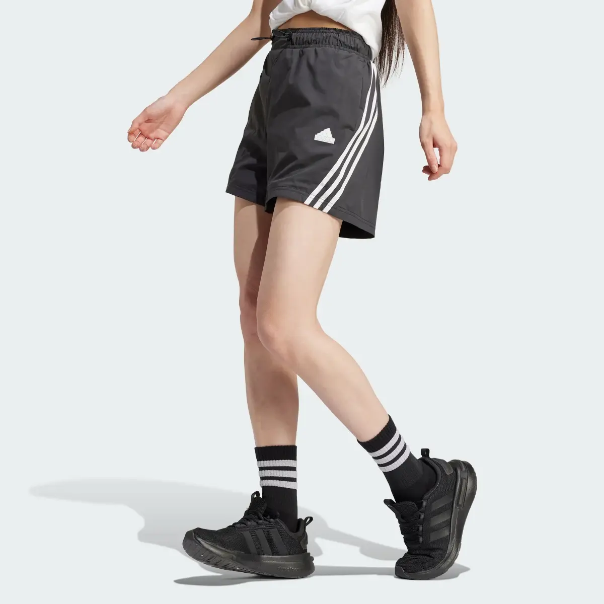 Adidas Future Icons 3-Stripes Woven Shorts. 1