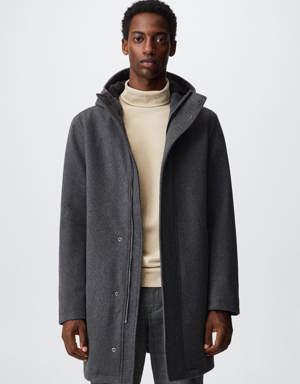 Recycled wool parka