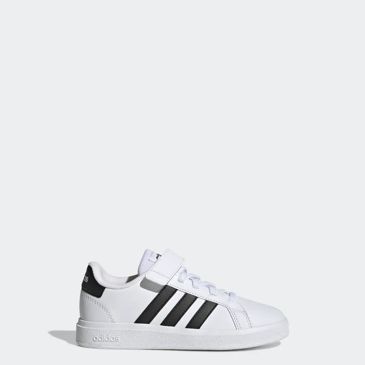 Adidas Grand Court Court Elastic Lace and Top Strap Shoes. 1