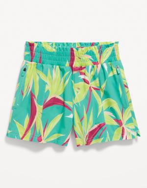 Old Navy High-Waisted StretchTech Zip-Pocket Performance Shorts for Girls blue