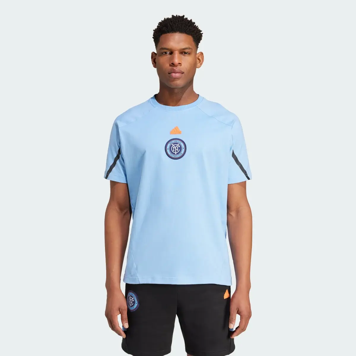 Adidas New York City FC Designed for Gameday Travel Tee. 2