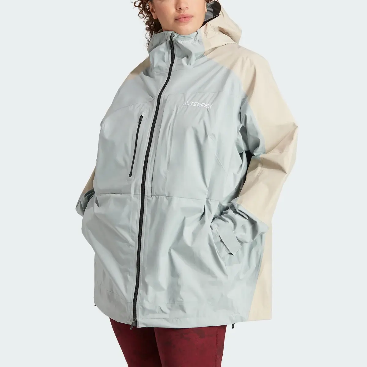 Adidas Terrex Xploric RAIN.RDY Hiking Jacket (Plus Size). 1