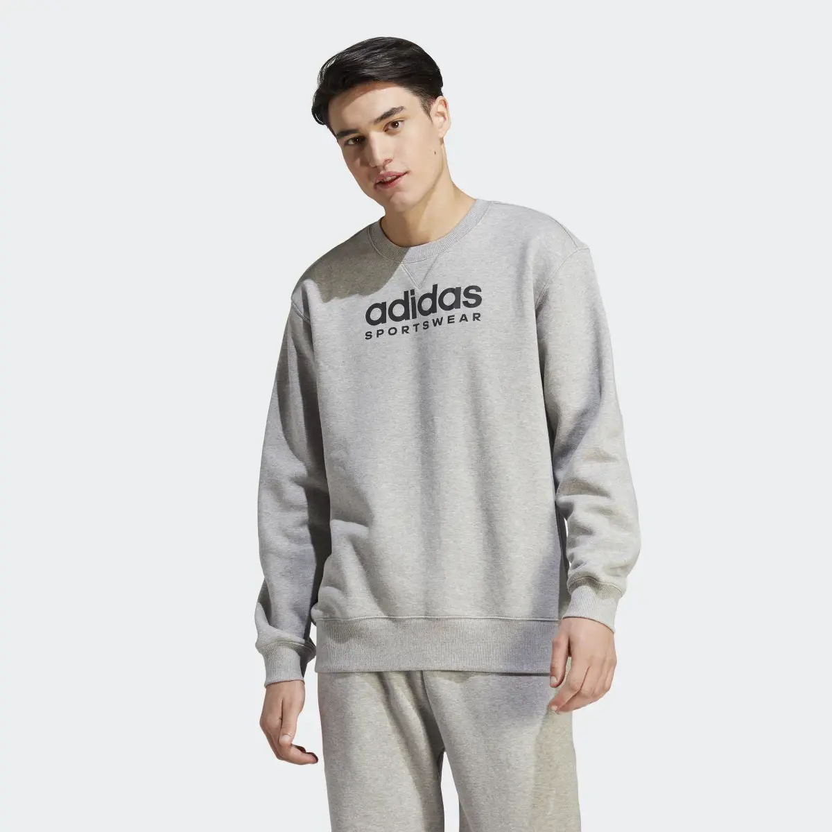 Adidas All SZN Fleece Graphic Sweatshirt. 2