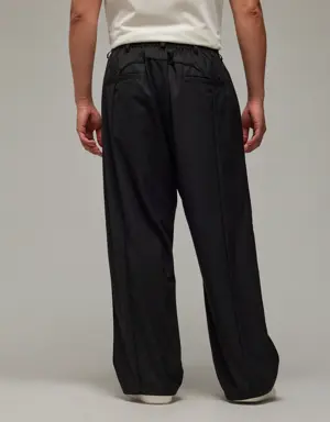 Adidas Pantalon tissé coupe droite Y-3 Refined. 3 Adidas Pantalon tissé coupe droite Y-3 Refined. 3