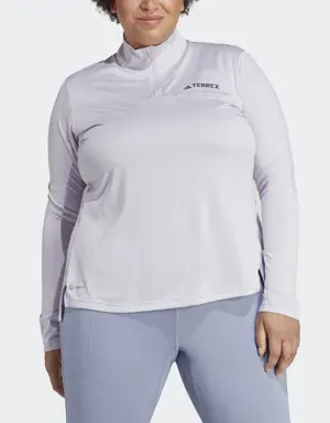 Adidas Terrex Multi Half-Zip Long-Sleeve Top (Plus Size)