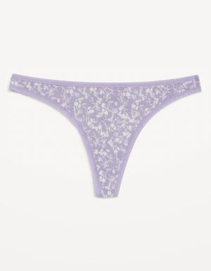 Old Navy Matching Low-Rise Classic Thong Underwear for Women purple