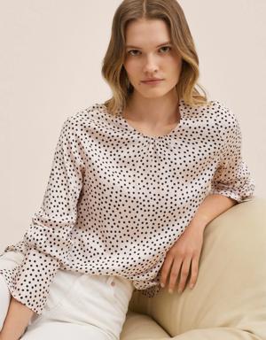 Polka-dot blouse