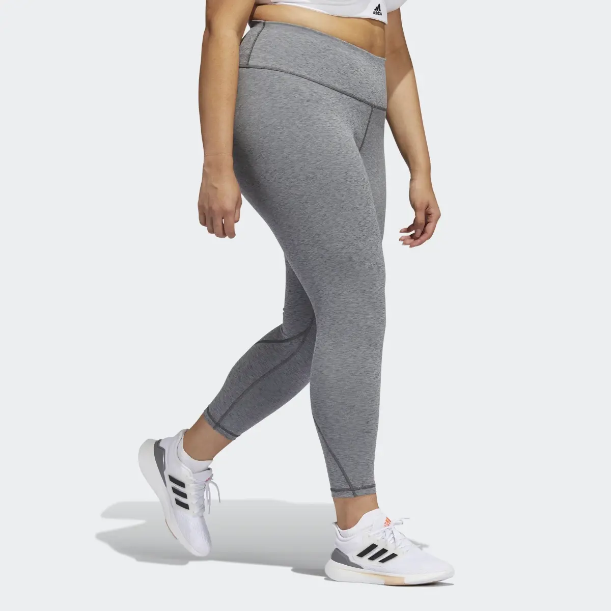 Adidas Optime Training Leggings (Plus Size). 3