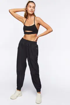 Forever 21 Forever 21 Active High Rise Joggers Black. 2