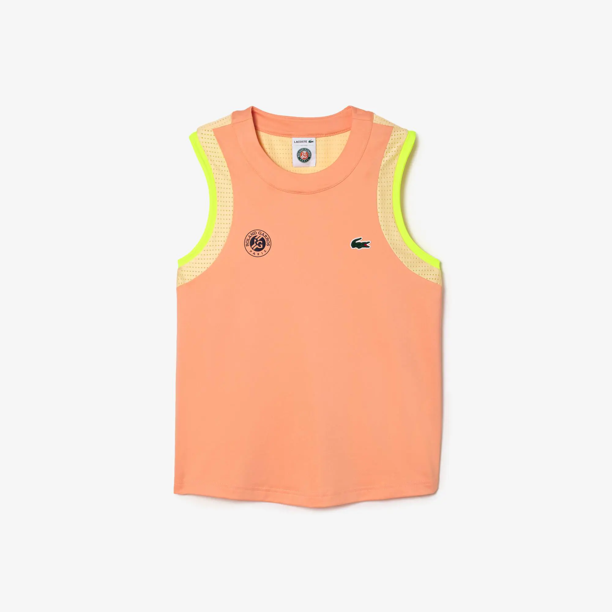 Lacoste T-shirt femme Lacoste Sport Édition Roland Garros découpe croisée. 2 Lacoste T-shirt femme Lacoste Sport Édition Roland Garros découpe croisée. 2