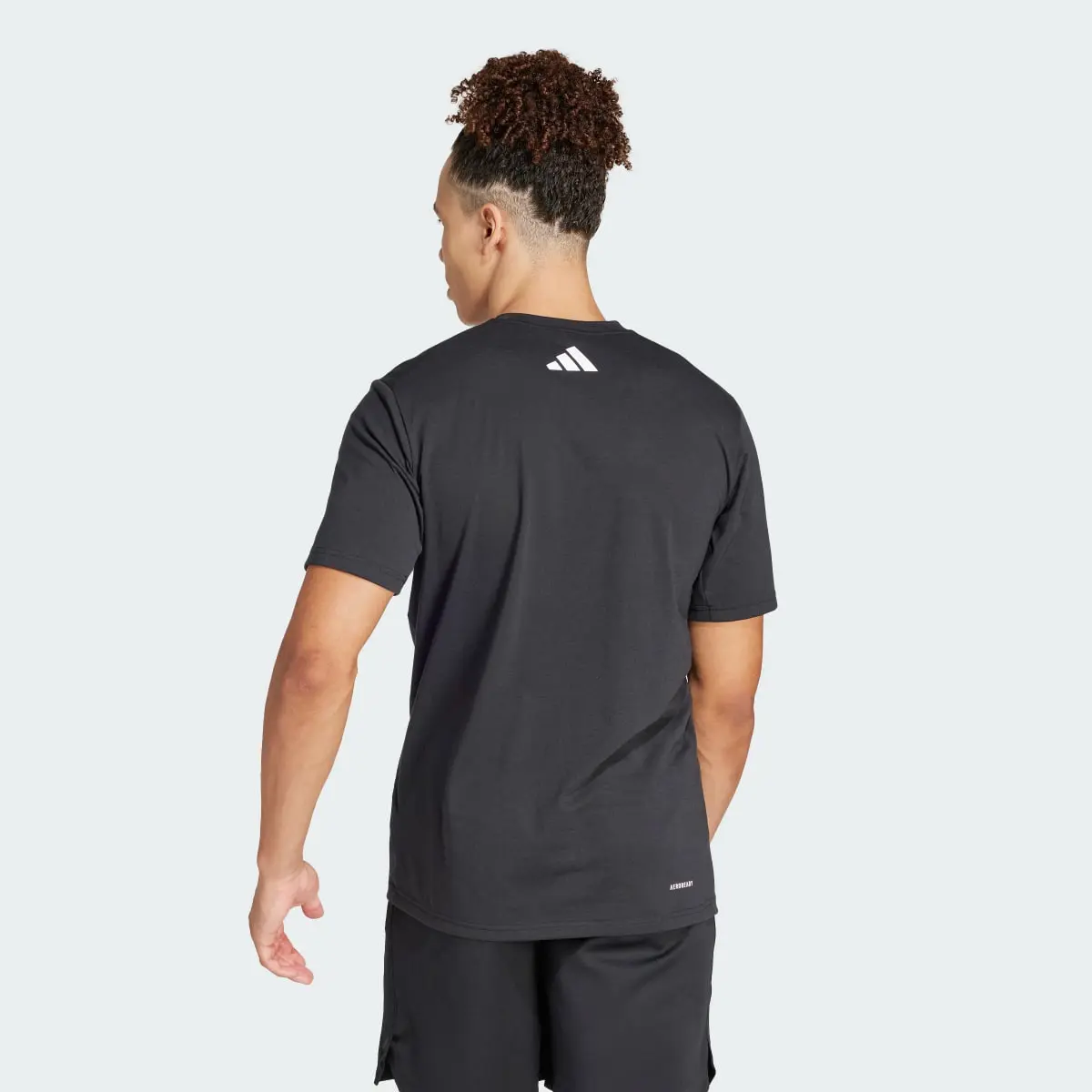 Adidas Train Essentials Seasonal Brand Love Camo Tee. 3