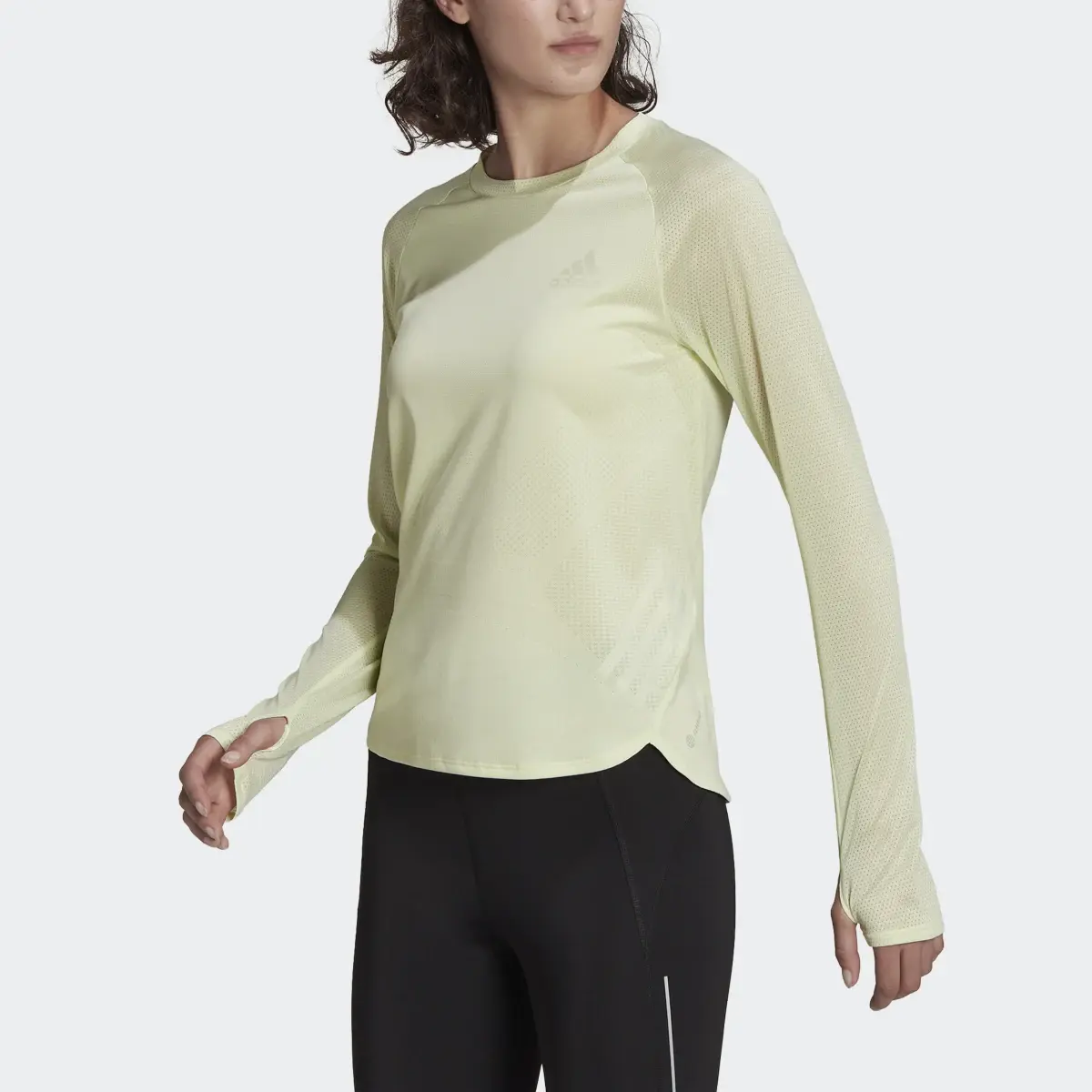 Adidas Parley Adizero Long Sleeve Running Tee. 1