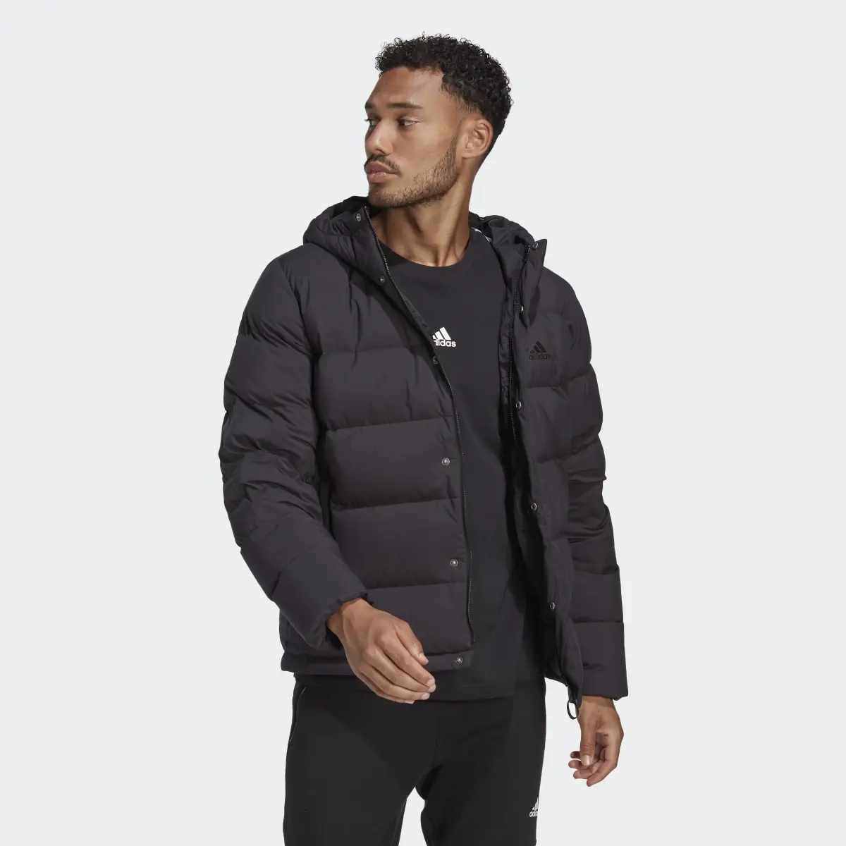 Adidas Helionic Hooded Down Jacket. 2