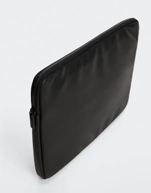 Leather-effect laptop case