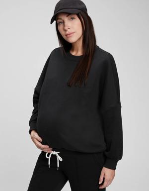 Maternity Crewneck Sweatshirt black