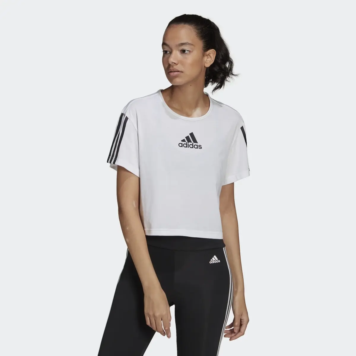 Adidas T-shirt AEROREADY Made for Training Crop Sport. 2