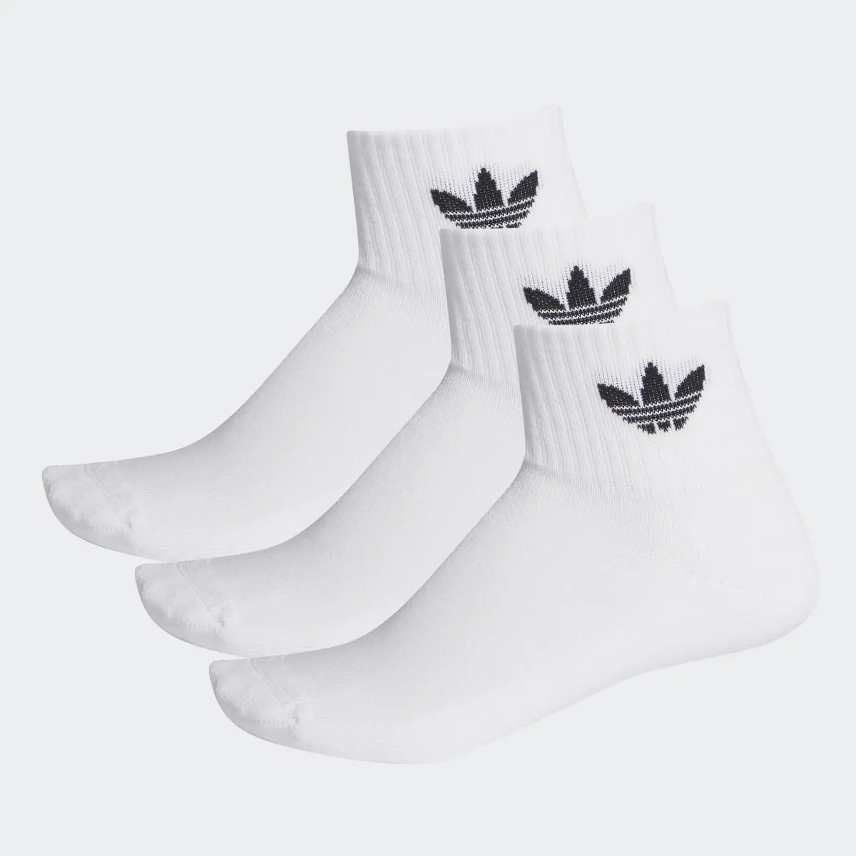 Adidas Mid Crew Socks 3 Pairs. 2