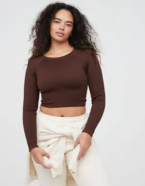 By Aerie Seamless Waffle Long Sleeve T-Shirt