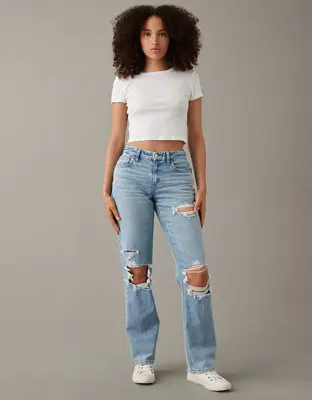 American Eagle Stretch Curvy Straight Jean. 1