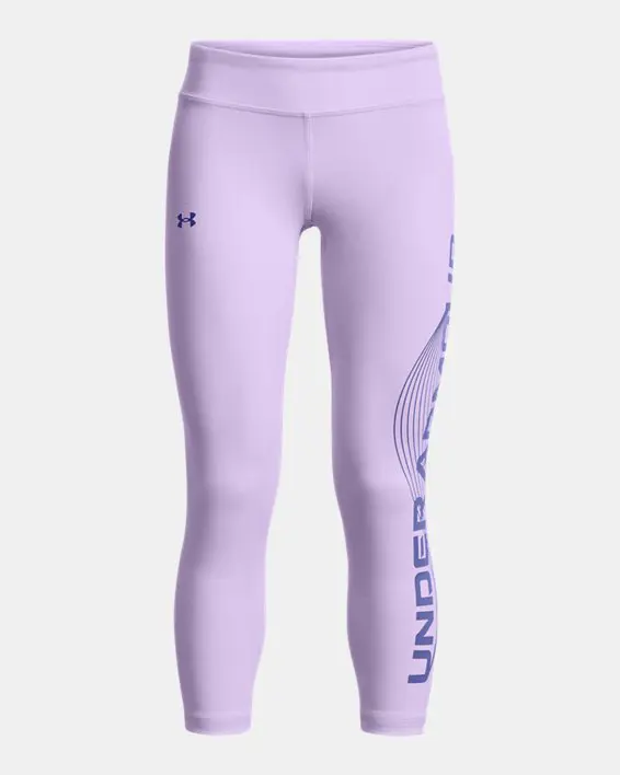 Under Armour Girls' UA Motion Branded Crop. 1