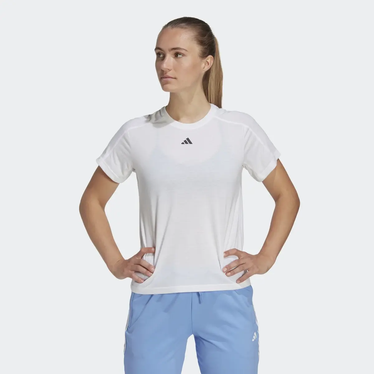 Adidas AEROREADY Train Essentials Minimal Branding T-Shirt. 2