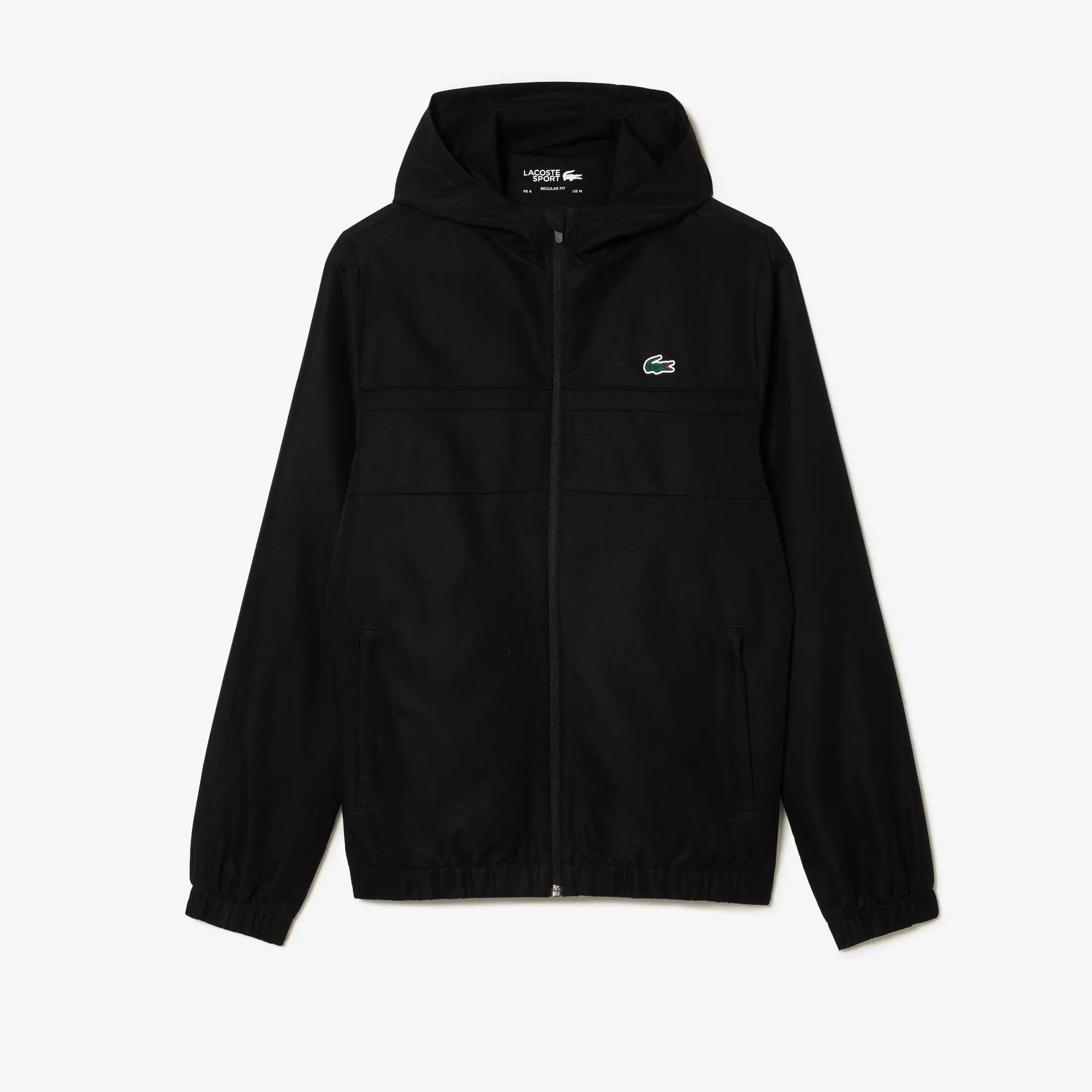 Lacoste Recycled Fiber Zipped Hooded Sport Jacket. 2