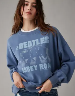Oversized Beatles Graphic Sweatshirt