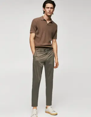 Mango Lightweight cotton trousers