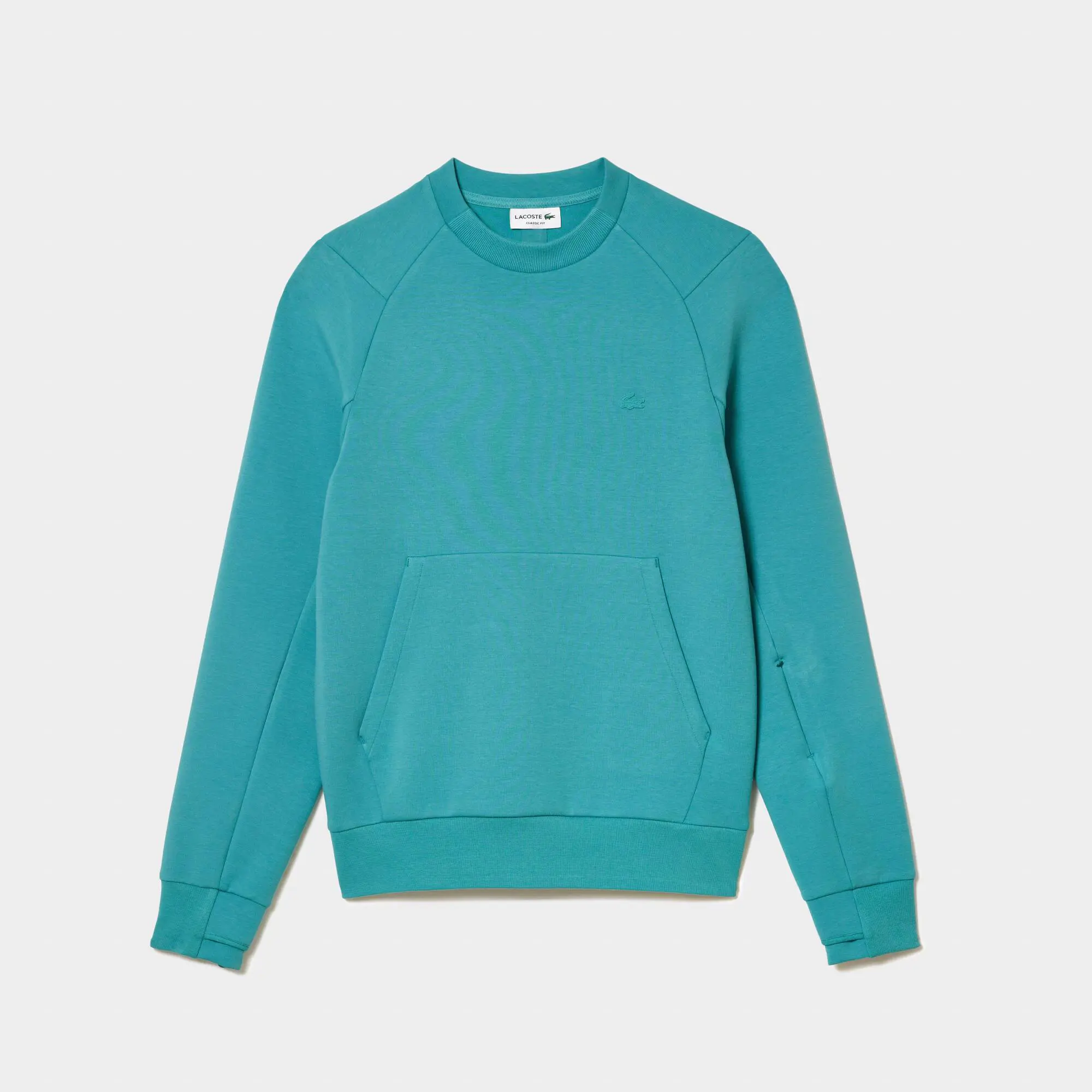 Lacoste Sudadera Jogger de hombre en mezcla de algodón con bolsillo tipo canguro y cuello redondo. 2 Lacoste Sudadera Jogger de hombre en mezcla de algodón con bolsillo tipo canguro y cuello redondo. 2