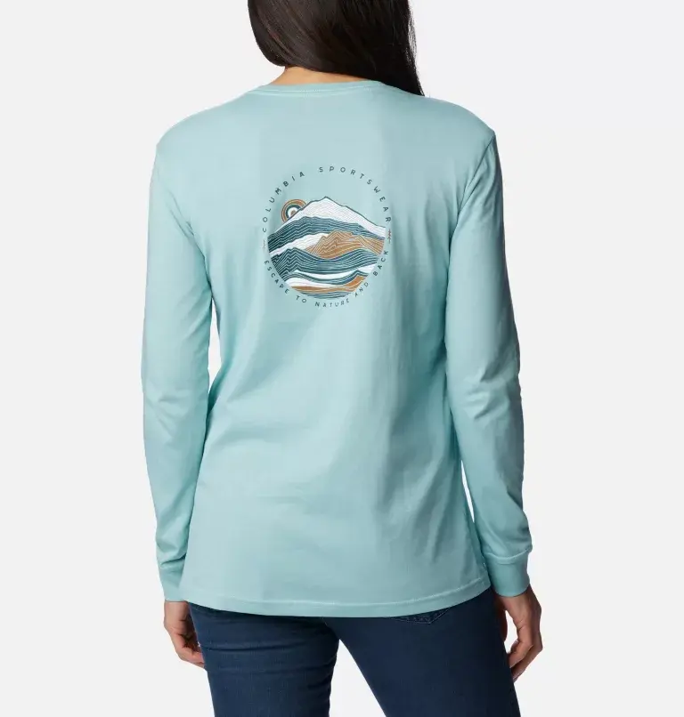 Columbia Women's North Cascades™ Back Graphic Long Sleeve T-Shirt. 2
