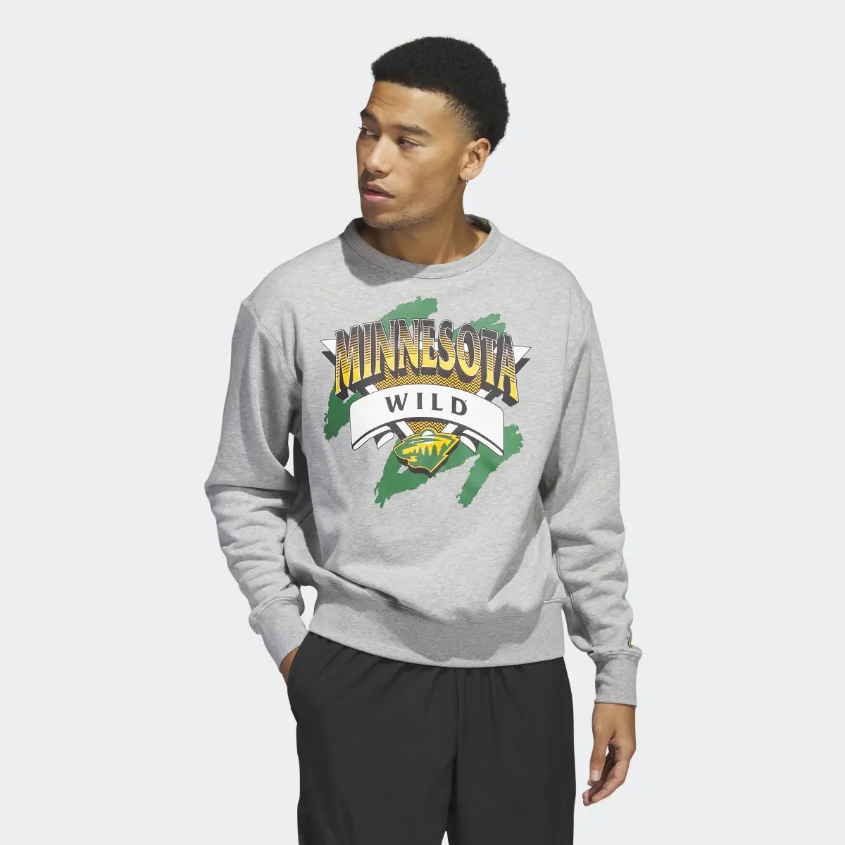 Adidas Wild Vintage Crew Sweatshirt. 2