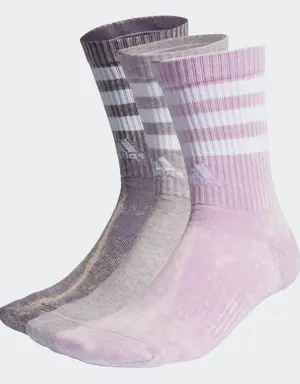 Adidas Chaussettes mi-mollet effet délavé 3-Stripes (3 paires)