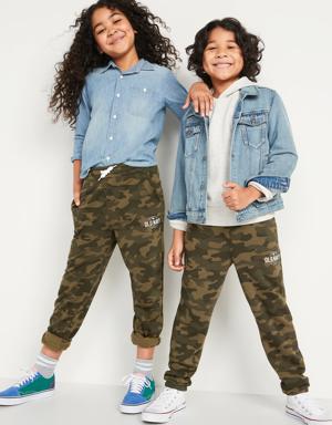 Old Navy Gender-Neutral Logo-Graphic Sweatpants For Kids green