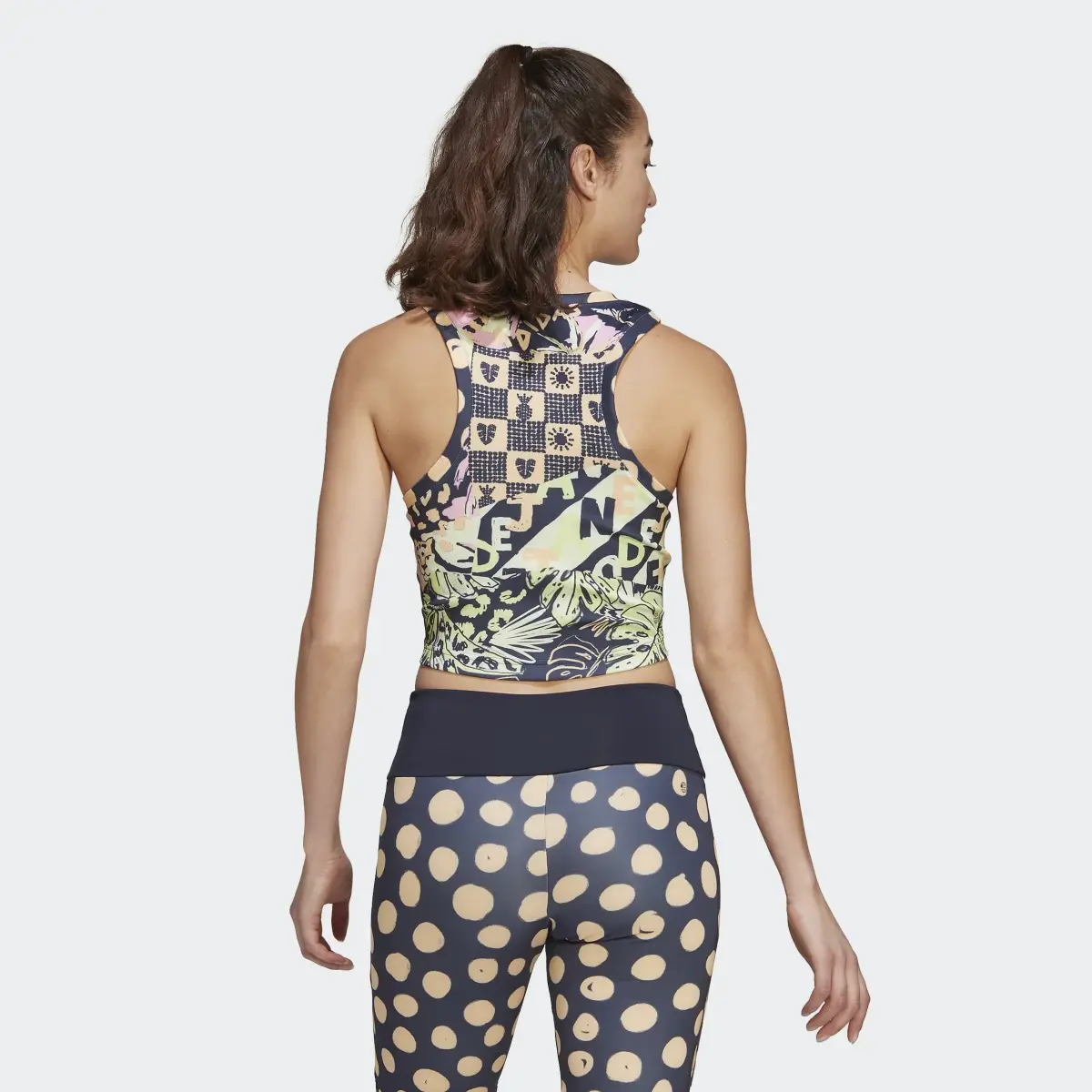 Adidas Farm Print AEROREADY Sport Tank Top. 3