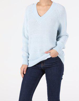 Blue Woman Sweaters