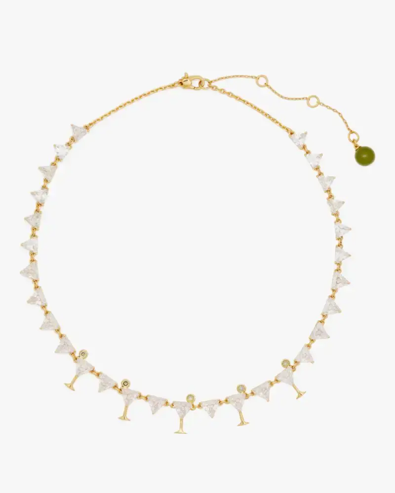 Kate Spade Shaken Or Stirred Tennis Necklace. 1