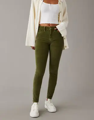American Eagle Stretch High-Waisted Corduroy Jegging. 1 American Eagle Stretch High-Waisted Corduroy Jegging. 1