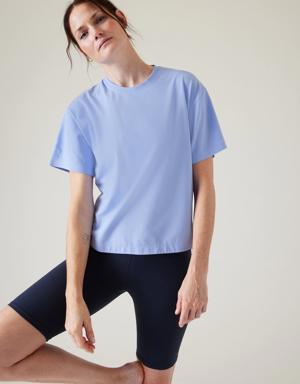 Athleta Effortless Tee blue