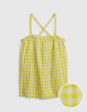 Kids Crossback Tank Top yellow